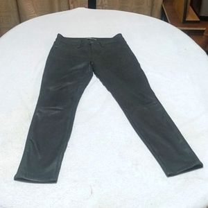 7 For all mankind coated black skinny jeans size 27